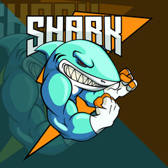Shark gaming logo 