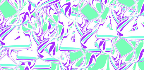 Artistic colorful frame with different elements. abstract background art style bright shiny colors, geometric design.