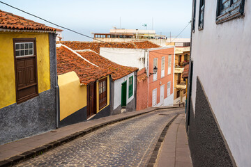 Colorfull street in La Orotava, Tenerife, Spain