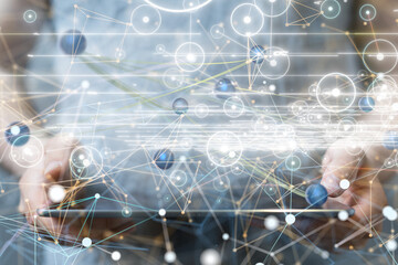 conference Digital Network and data concept 3d