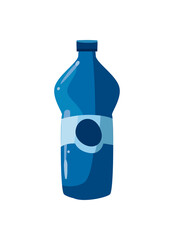 blue water bottle