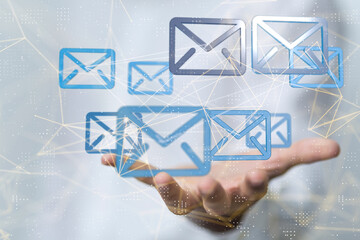 mail communication support contact concept service