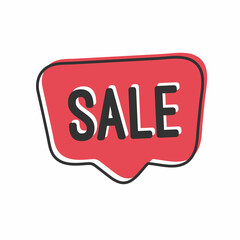 flat speech bubble shaped banners, price tags, stickers, badges. illustration.