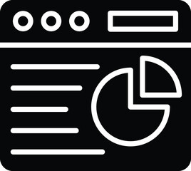 Pie Chart Vector Icon Design Illustration