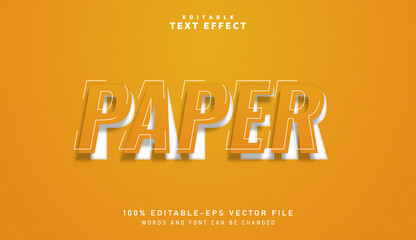 3D Paper text effect - Editable text effect