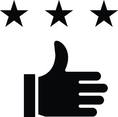 Customer Review Vector Icon Design Illustration