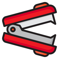 stapler color line style icon