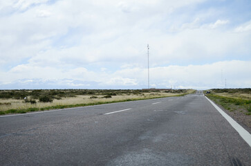 Ruta Argentina en Mendoza, otoño