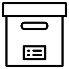 box outline style icon