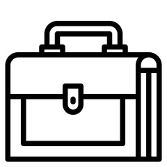 briefcase outline style icon