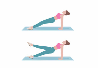 Women doing exercises. Benefits of doing  Reverse Plank. stretching key muscles like your pectoral muscles and the muscles in your neck. Fitness and health concepts.