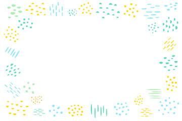 フレーム 枠 イラスト 装飾 模様 柄 背景 北欧 ベクター AI JPEG 画像 素材