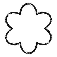 Fototapeta premium Hand-drawn Cloud Flat Icon Isolated On White Background
