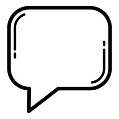 Callout Note Flat Icon Isolated On White Background