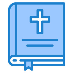 Obraz premium bible blue style icon