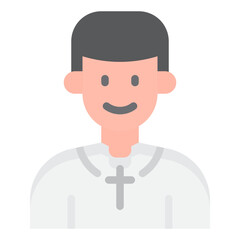 pastor flat style icon