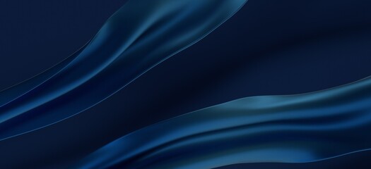 Abstract blue waves background.3d Rendering.