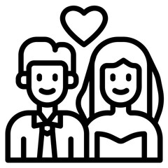 groom outline style icon