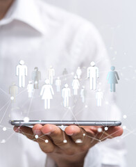 Global network. Blockchain. 3D illustration. Neural networks and artificial intelligence. Abstract