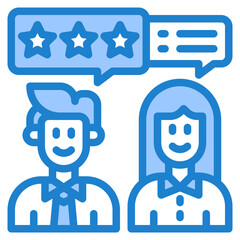 business man blue style icon