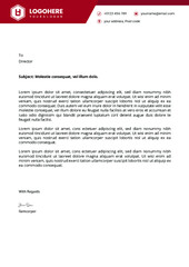 Corporate stationary creative clean unique simple business letterhead A4 template Design