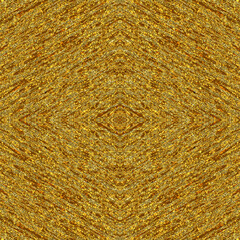 Golden mirror seamless texture with diagonal noise. The rough surface is yellow. Golden background.
