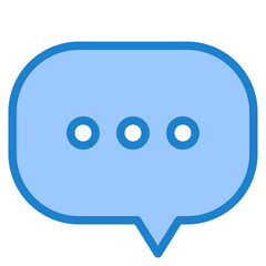 bubble blue style icon