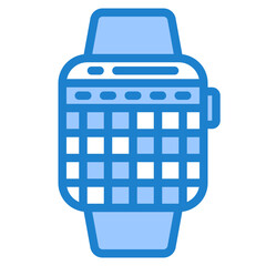 smartwatch blue style icon