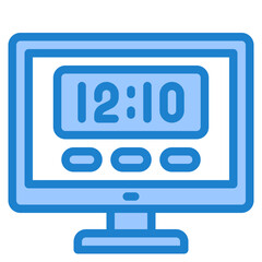 time blue style icon