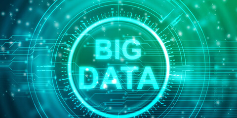 2d illustration abstract Big data 
