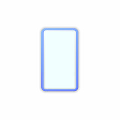 3d cartoon style minimal smartphone icon.