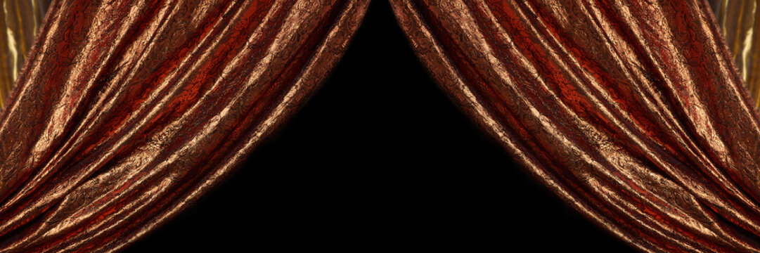 ajar gold curtain