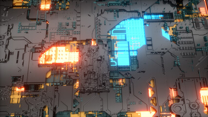 3d render. Abstract colorful background illustration
