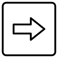 right outline style icon