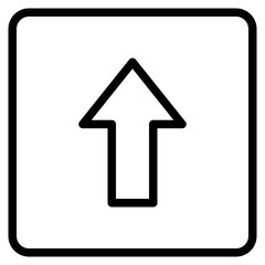 up outline style icon