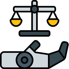 law filled outline icon