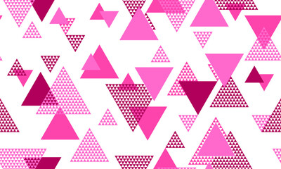 Triangle shapes seamless pattern vector design.