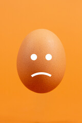 Faccia di uovo triste Dieta