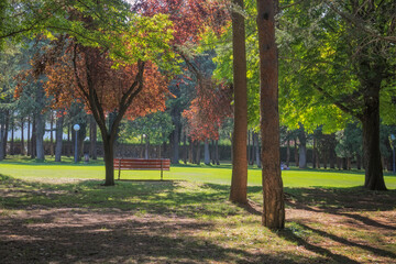 The Alameda Park in Soria, Spain