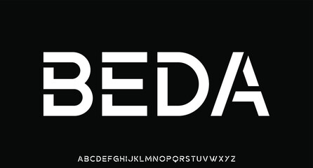 luxury modern font alphabetical vector se