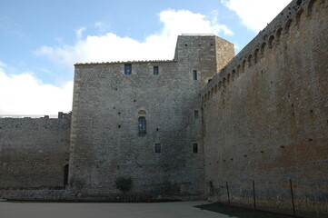 Interno della Fortezza di Montalcino .Siena. Toscana