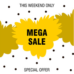 banner mega sale special offer