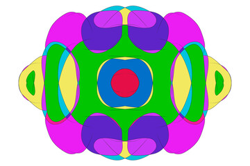 illustration of an background with a skull