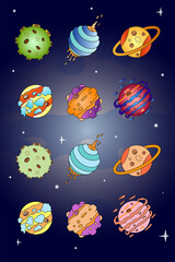 Set of fantastic planets