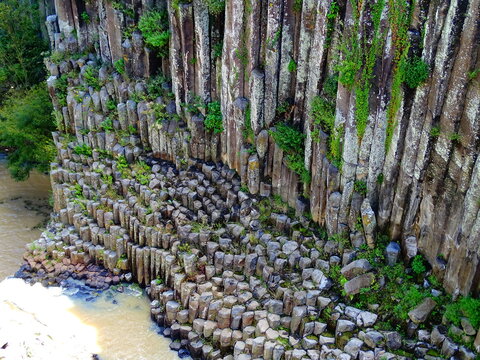 basaltic prisms of santa mar&iacute;a regla, Huasca de Ocampo, Hidalgo, Mexico
