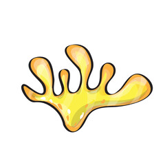 Underwater seaweed, aquatic marine algae plant vector Illustration in bright cartoon style on white