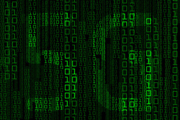 5G Binary code 0 1 science digital technology abstract background network connection communication industry business development and management