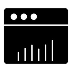 A premium download icon of web infographic

