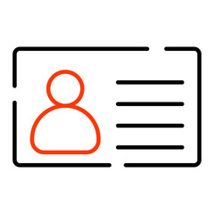 Vector design icon of resume

