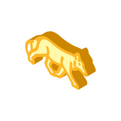 fox animal isometric icon vector. fox animal sign. isolated symbol illustration